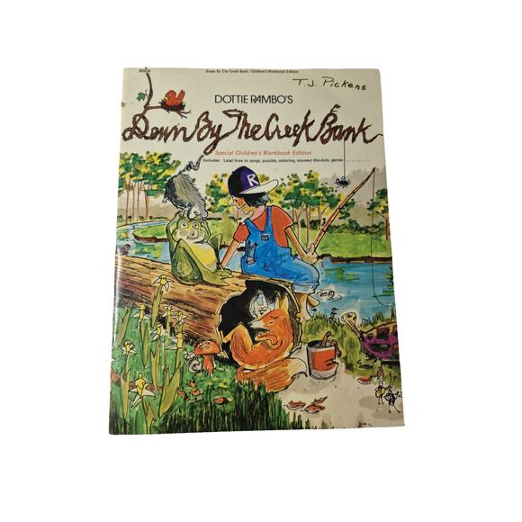 Dotti Rambo's Down by the Creek Bank Vinyl Record & Childrens Music Workbook VTG - Picture 4 of 6
